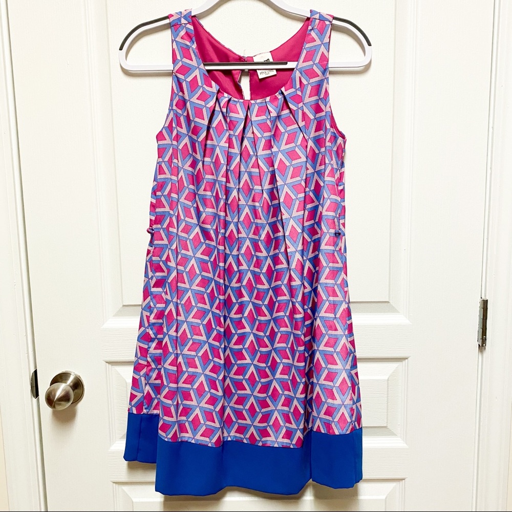 Pink Owl Geometric Shift Dress